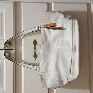Coach bag White genuineleather